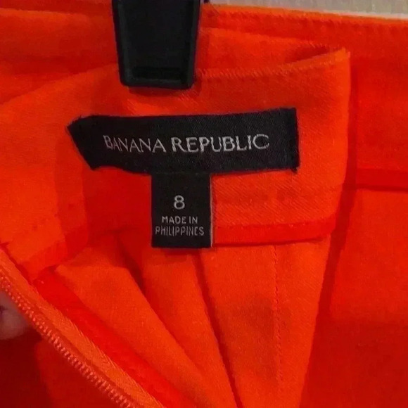 Banana Republic tangerine mini skirt size‎ 8 - Picture 4 of 4